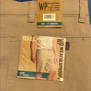 Weatherproof Men's Khaki Cargo Shorts